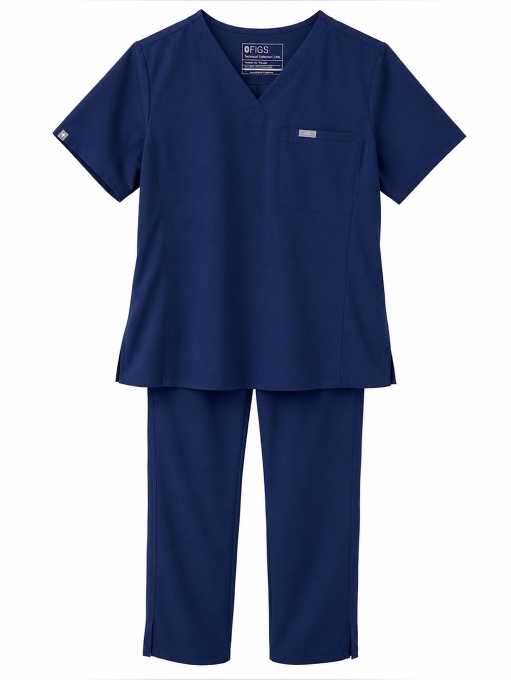 FIGS Men’s XL Navy Scrub Set Technical Collection Medical Uniform Top + Pants
